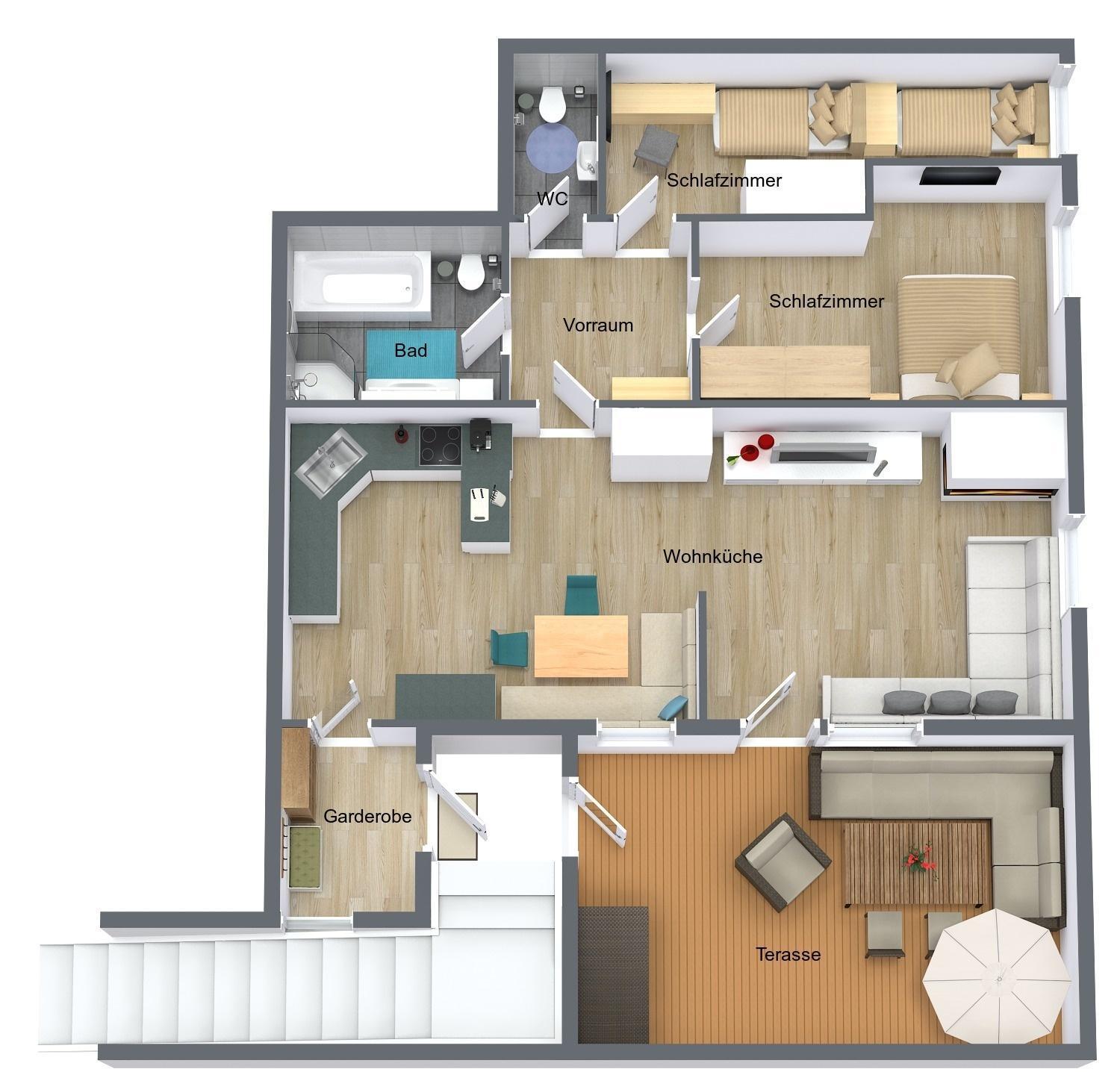 Ferienwohnung Alpenheim 턱스 객실 사진
